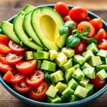 Avocado, Tomato and Cucumber Salad